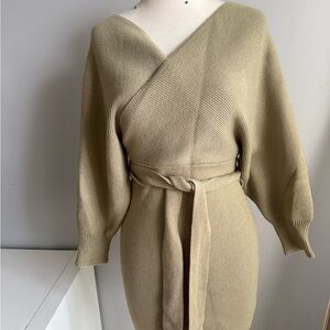 Lulu's Tan Mini Dress